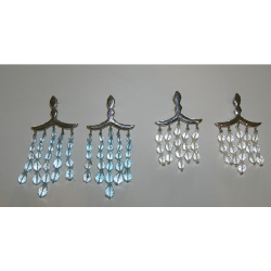 Chai Chandalier Earring - Blue Topaz, Sterling Silver