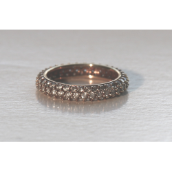 Narrow Three Row Eternity Band