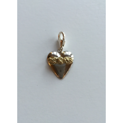Heart with Granulated Bow Charm