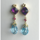 Amethyst Briolette Drop Earring