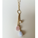 Swinging Briolette & Pearl Pendant