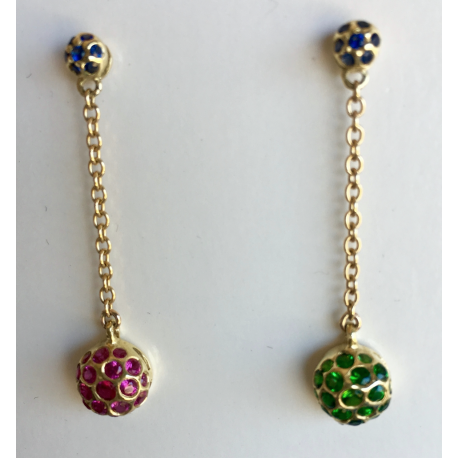 Raspberry Swing Earring