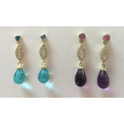 Marquis & Briolette Drop Earring