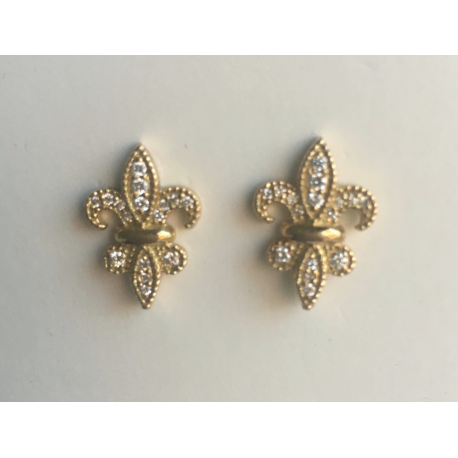 Fleur de Lis Earring  Large