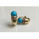 Turquoise Cabochon Shrimp Earring