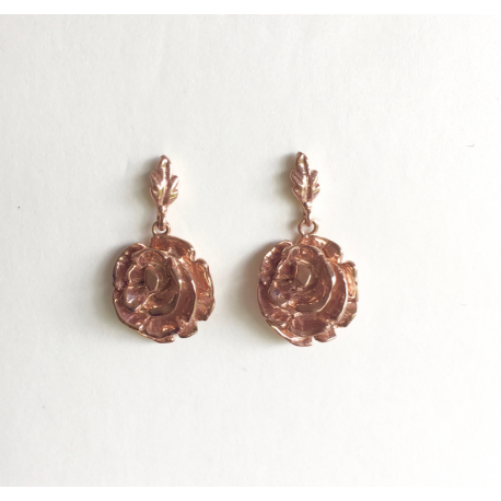 Leaf & Rose Earring