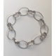 Oval & Box Link Bracelet