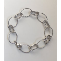 Oval & Box Link Bracelet