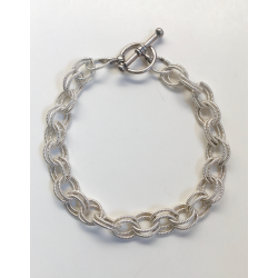 Twisted Wire Double Link Bracelet