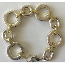 Circle/Octagon Link Bracelet