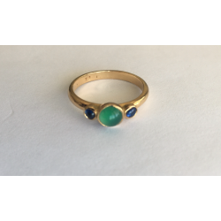 Small Three Stone Stacking Ring