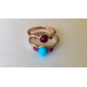 Three Stone Stacking Ring