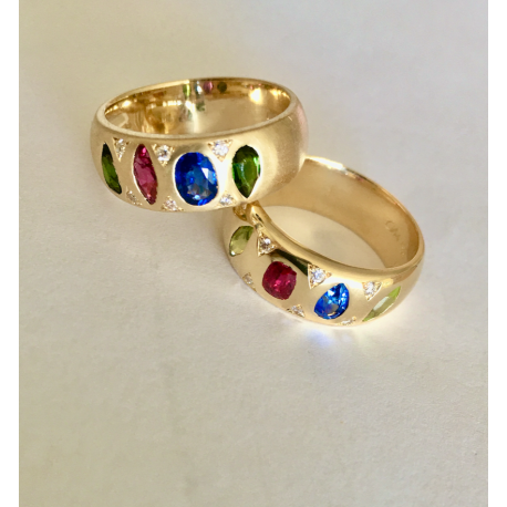  Rainbow Wedding Band 