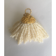 Pearl Tassel Pendant, granulated shortie