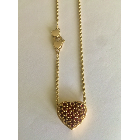 Ruby Heart Necklace