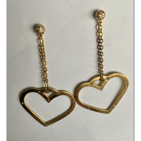 Heart Swing Earring