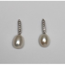 Pearls on a String Earring