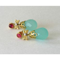 Bow & Basket Drop Earring