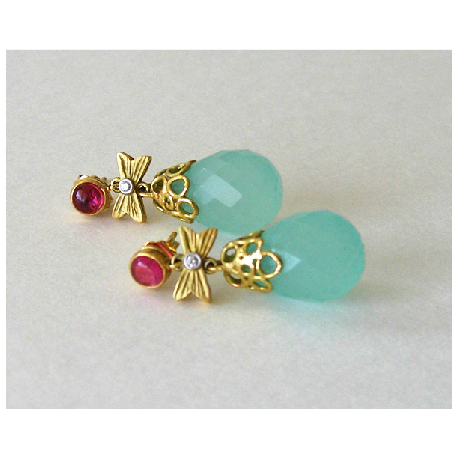 Bow & Basket Drop Earring